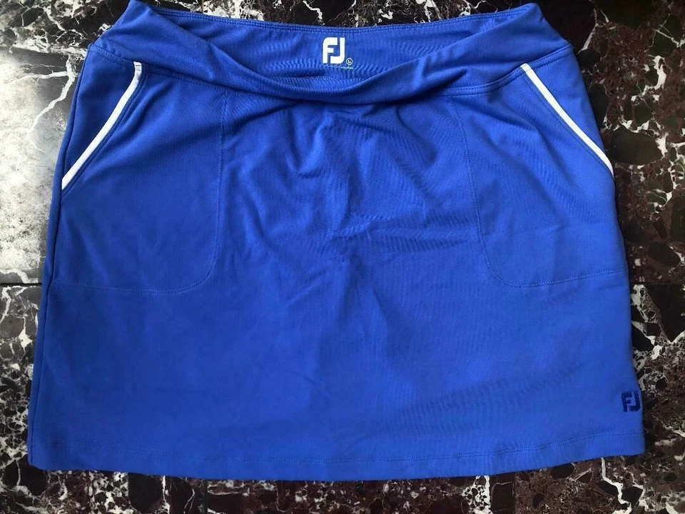 NWT Ladies FOOTJOY Periwinkle Blue Golf Tennis Pull on Knit Skort - size XL Foto 1 de 1
