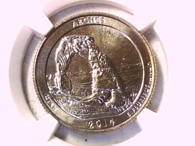 Arches NP 2014 D Washington Quarter NGC MS 67 3967401-007 - Image 1 of 3