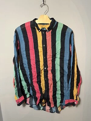 Camisa Paul Smith para mujer a rayas mezcla de seda con botones multicolor talla 46 Foto 1 de 4