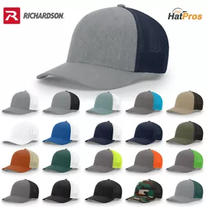 Richardson 110 Trucker R-Flex Fitted Baseball Hat Flexfit Sizes S/M & L/XL - Picture 1 of 52
