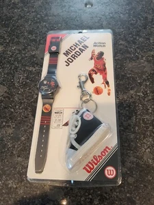 New MOC 80s Michael Jordan Watch with Sneaker Keychain - Picture 1 of 6
