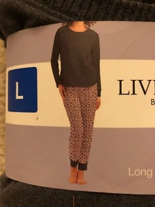 Women’s ‘Live Love Lounge’ winter Cozy Pajamas 3PC Set. Grey. L - Picture 1 of 4