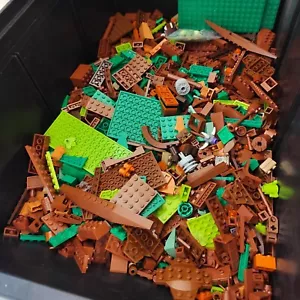 LOTTO LEGO SFUSI 1 KG 1KG VERDI E MARRONI PULITI E SELEZIONATI - Foto 1 di 1