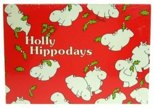 VINTAGE CHRISTMAS Recycled Paper Products Sandra Boynton Hippodays NEW Postcards - Picture 1 of 1