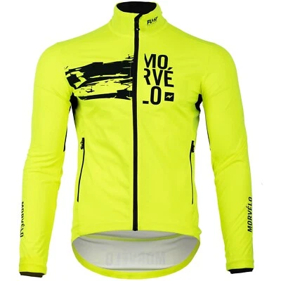 Morvelo Blaze Fuse Long Sleeve Cycle Jacket - High Vis Yellow - XS - Image 1 of 4