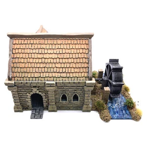 Molino de agua Ulvheim fantasía medieval edificio casa de pueblo 28 mm terreno paisaje - Imagen 1 de 3