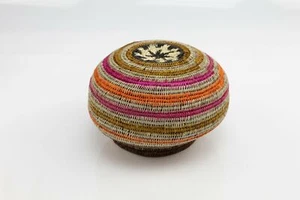 Wounaan Indian Hand Woven Classic Design Panama Basket - Picture 1 of 7