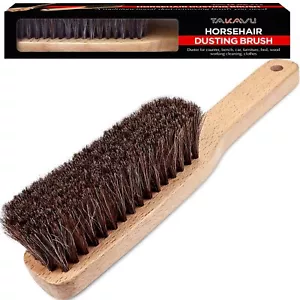 Horsehair Shoe Boot Brush 10.2 inches Hat Brush Hand Broom Brush by 100% Sof... - Picture 1 of 7