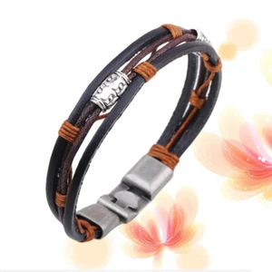 Jewelry Retro Bracelet Multi- Layer Bracelet Wristband Punk Bracelet - Picture 1 of 12