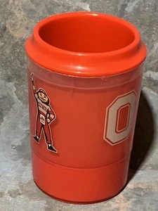 ENFRIADOR DE LATAS Ohio State OSU Brutus ~ aprox. 4" de alto ~ congelable - Imagen 1 de 2