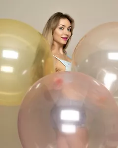 WYPRZEDAŻ: 10 x Unikalny 24" Ogromny balon w kolorach Deco-Bubble / Deco-bubble-colors - Zdjęcie 1 z 7