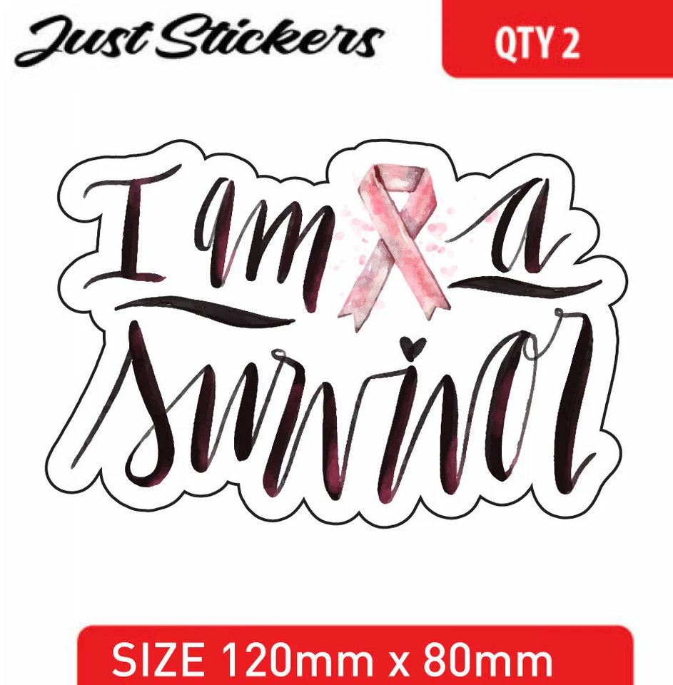 IM A SURVIVOR  CANCER Awareness sticker car sticker , bumper sticker , skate ,  - Image 1 of 1