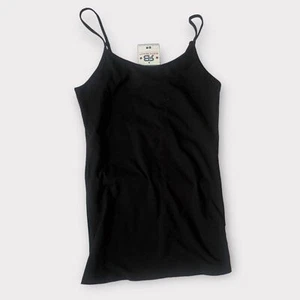 Black Tank Top Cami Spaghetti Strap - Picture 1 of 4