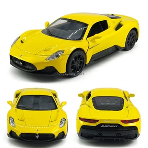 1/33 Maserati MC20 2023 Model Car Diecast Toy Vehicle Light Sound Gifts Yellow - Picture 1 of 12