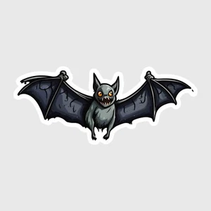 Bat Decal, Spooky Scary Vinyl Stickers Decals, Halloween Decal - Foto 1 di 12