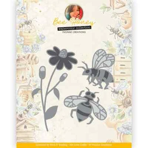 Find It Dies Yvonne Creations - Bee Honey - Bees Flowers Spring Pollen Daisy - Picture 1 of 1