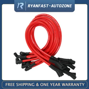 Juego de cables de bujía rojos de carreras de 10,2 mm aptos para Ford 5,0 L 5,8 L, SB SBF 302 - Imagen 1 de 18