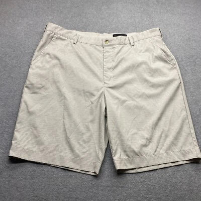 Greg Norman Shorts Mens 40x9" Chino Performance Gray Casual Golf Zip Pocket Logo - Image 1 of 4
