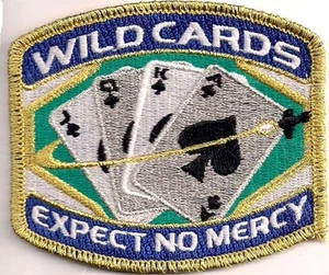 Space Above & Beyond Wild Cards Gold Thread Patch-3.5" Wide-USA Maile (ITCPA-06) - Picture 1 of 1