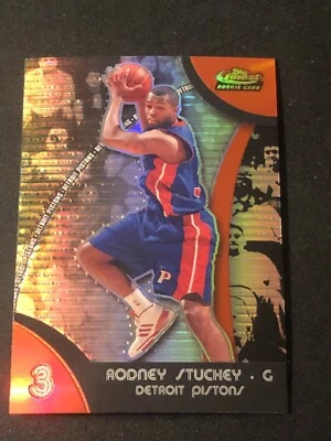 2007-08 Topps Finest Refractor Rodney Stuckey #99 Rookie RC - Image 1 of 2