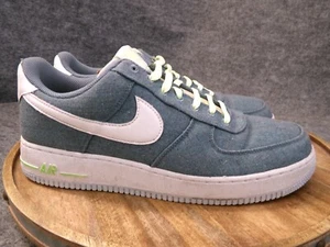 Nike Air Force 1 Low '07 Confezione Tela Riciclata Uomo Taglia 11 Blu Ozono CN0866-001 - Foto 1 di 14