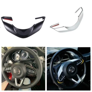 Chrome Steering Wheel Cover Trim for Mazda CX5 KF 2017-2022 Internal Accessories - Picture 1 of 7