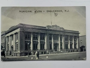 Municipal Building, Exterior, Englewood, New Jersey NJ Vintage Postcard Bookmark - Picture 1 of 2