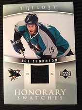 2006-07 Trilogy Honorary Swatches Joe Thornton Game Used Jersey 
