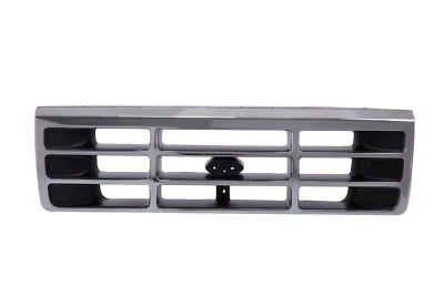 AM New Front Grille Chrome Shell Gray Insert For Ford F-350 Bronco F-150 F-250 Foto 1 de 4