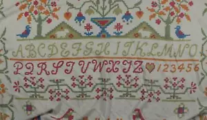 Vintage Fieldcrest Full Size Blanket Children Alphabet Farm Country USA Made - Picture 1 of 9