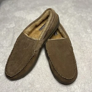 New Eddie Bauer Westhaven slipper size 13 XXL leather suede brown w/ rubber sole - Picture 1 of 6