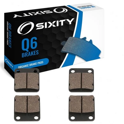 Pastilhas de freio dianteiras orgânicas 2001-2004 Yamaha YFM250 conjunto rastreador de urso kit completo ze - Imagem 1 de 4