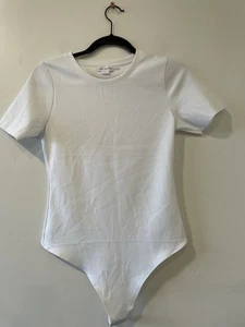 Good American Sculpting White Thong  Bodysuit   Shirt Women Size Large - Picture 1 of 3