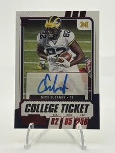 2021 Contenders Draft Picks - Nick Eubanks College Ticket Auto Red Foil RC #265 - Picture 1 of 2