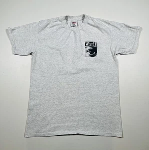 Orologio Quartiere Camicia Uomo Grande Erica Grigio Occhio Grafica T-Shirt USA Tessuto - Foto 1 di 6
