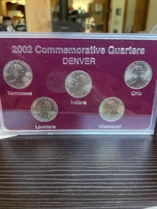 2002 Commemorative Quarters Denver (5 coins set) - Picture 1 of 8