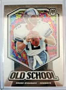 2020 Panini Mosaic -  Roger Staubach #OS18 - Silver Mosaic Old School - Cowboys - Picture 1 of 2