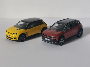 NOREV 1/64. Lotto Renault 5 E Tech Gialla + Renault 4 Terracotta con Scatola - Foto 1 di 17