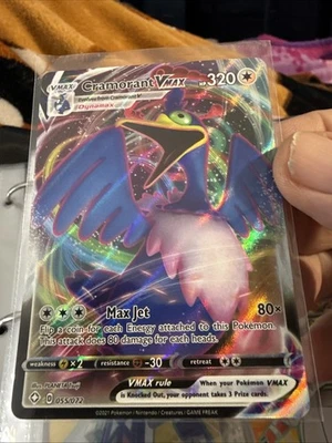 Pokémon TCG Cramorant VMAX Shining Fates 055/072 Holo Ultra Rare 27 - Image 1 of 2