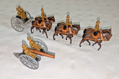 Britains 50mm British Boer War Royal Artillery Team Wagon w/ Crew Set England - image 1 of 4