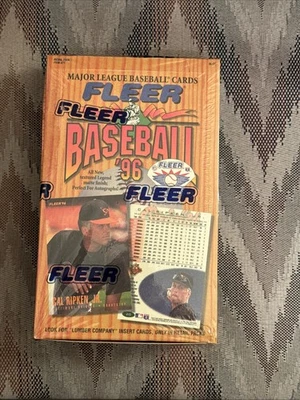 Fleer Baseball 1996 - Caja exclusiva de hobby sellada de fábrica Foto 1 de 4