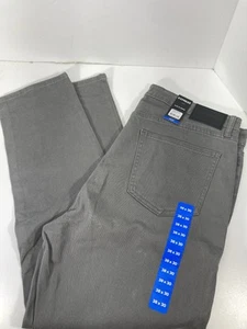 Express Denim Pants Men Size 38X30 Gray Straight Leg Stretch Slim Fit Casual NWT - Picture 1 of 13