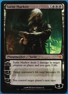 Sorin Markov FOIL Zendikar HEAVILY PLD Black Mythic Rare CARD (498820) ABUGames - Image 1 of 2