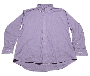 Chaps Shirt Mens Large Dress Button Up Down Long Sleeve Casual Comfort Stretch - Picture 1 of 12