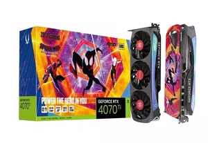 ZOTAC GeForce RTX 4070Ti 12GB GPU GDDR6X AMP AIRO SPIDERMAN Gaming Graphics Card - Picture 1 of 7