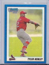 TYLER HENLEY 2010 BOWMAN CHROME PROSPECT BLUE REFRACTOR 111/250