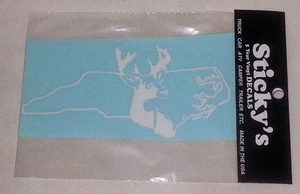STICKY'S 5 YEAR VINYL DECALS - NC STATE/DEER (14) - Picture 1 of 1