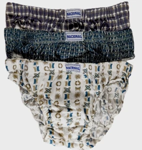 Mens 3 Pack Low Rise Briefs Sizes Medium Large XL 100% Cotton Multi Color - Picture 1 of 9