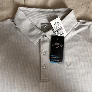 Men's Callaway OptiDri Grey Golf Performance Polo Shirt XXLarge - Picture 1 of 6