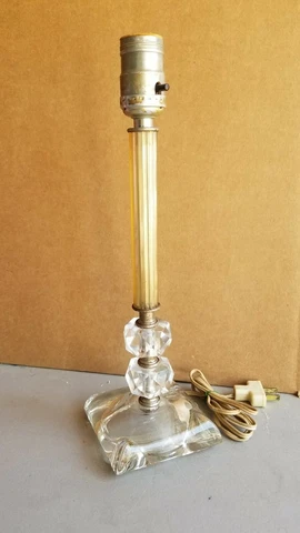 Mid Century 14" Cut Crystal Nightstand Light Cover